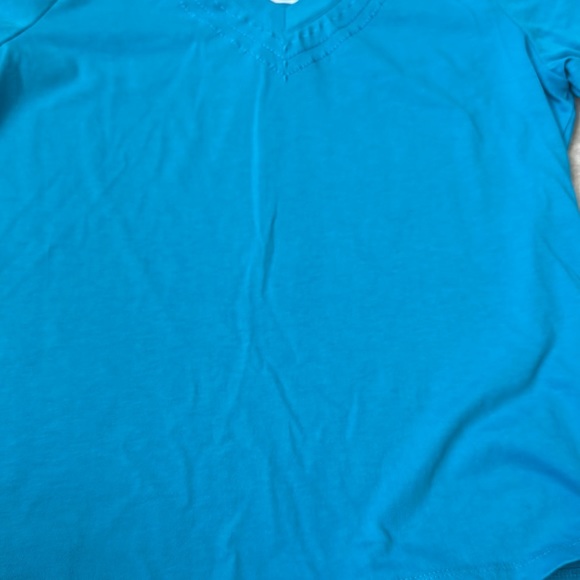 Alia Women’s Petite PS Blue Shirt - Picture 6 of 9